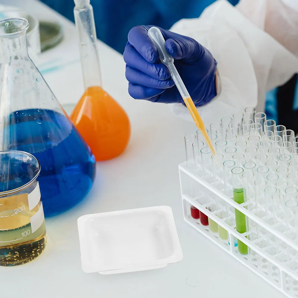 

10 Pcs Weighing Pan Lab Mixing Tray Chemistry Equipment Epoxy Plastic Disposable