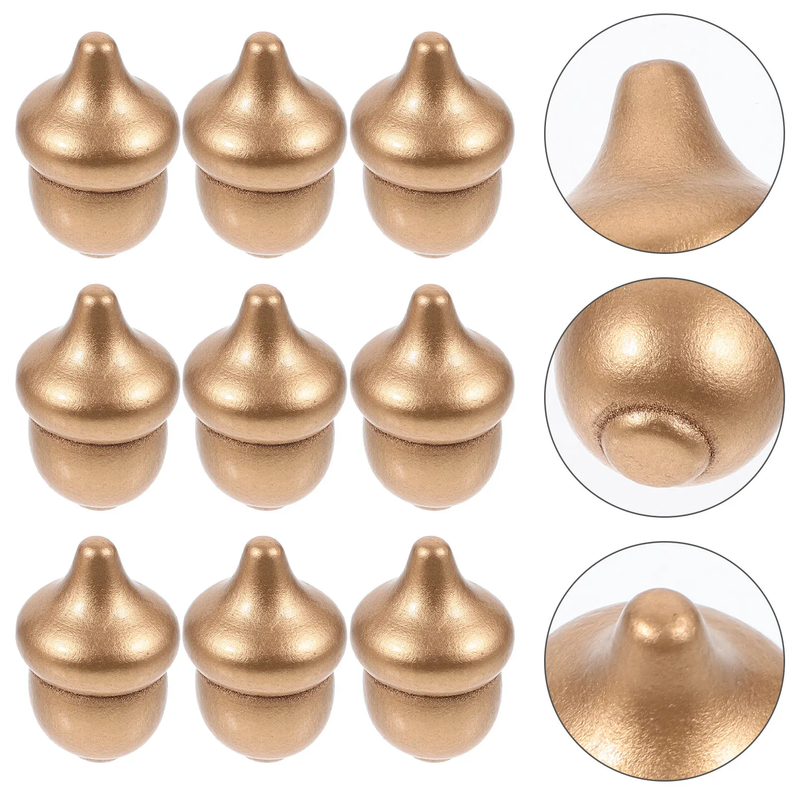 

50Pcs Artificial Acorns Simulation Acorn Ornaments for DIY Crafts Thanksgiving Christmas Decor Home Table Wedding Decoration