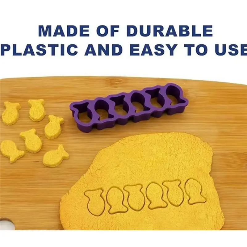 AEE6-Mini Goldfish Cookie Baking Mold Fish Shape Snack Baking Mold Fish Shape Cookie Cutter