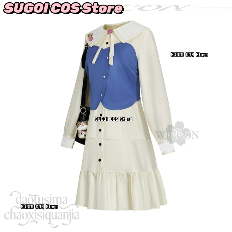 CR6.24*Open Up My feelings! Costume Momoi Airi Kawaii Dress Cute Bag Earring Bow JK Wigs Halloween Cosplay Anime Project Sekai view 5