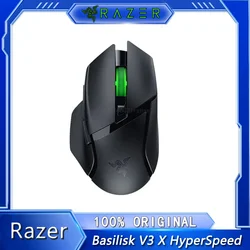 Razer Basilisk V3 X HyperSpeed Customizable Wireless Gaming Mouse RGB Lighting (2.4 GHz) and Bluetooth 18K DPI Optical Sensor