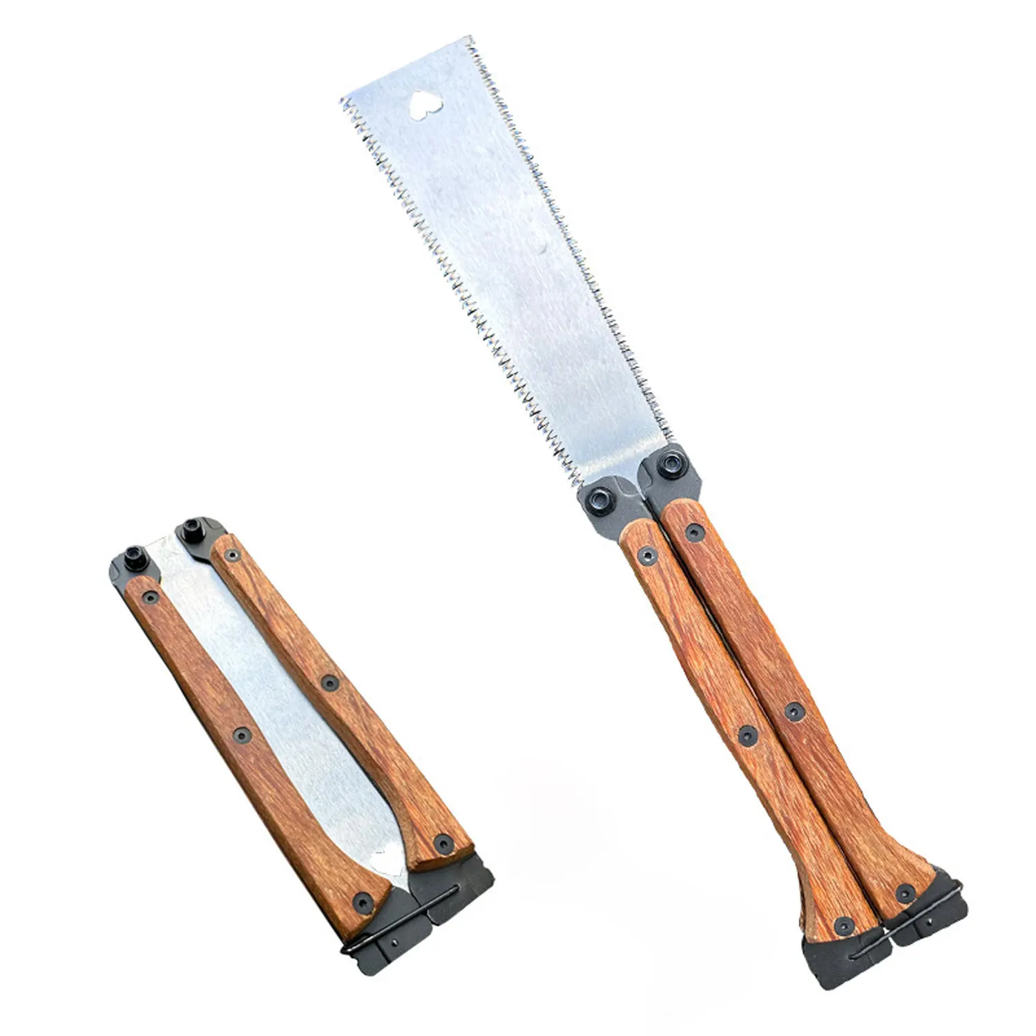 12 Inch Wooden Folding Saw SK5 Steel Labor-Saving Wear-Resistant Durable Foldable Portable Manual Tool