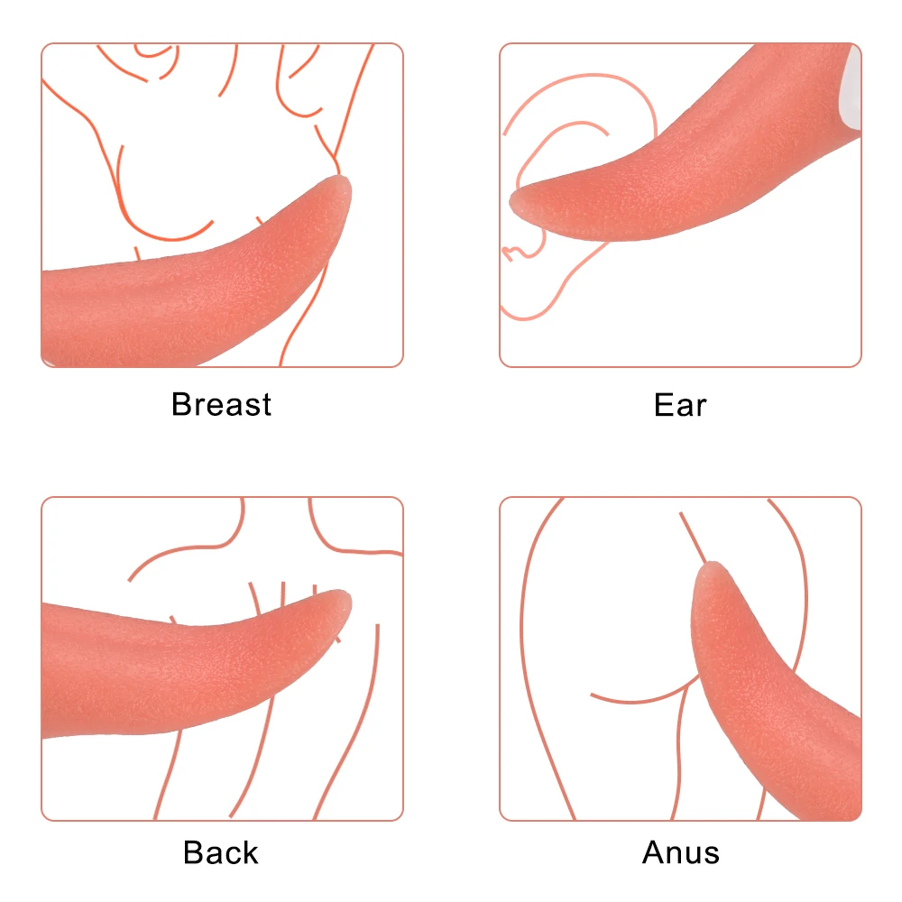 أداة لعق اللسان الصناعي للنساء أداة لعق الحلمة البظر ألعاب جنسية شرجية مهبلية للسيدات أداة استمناء فموي مزيفة