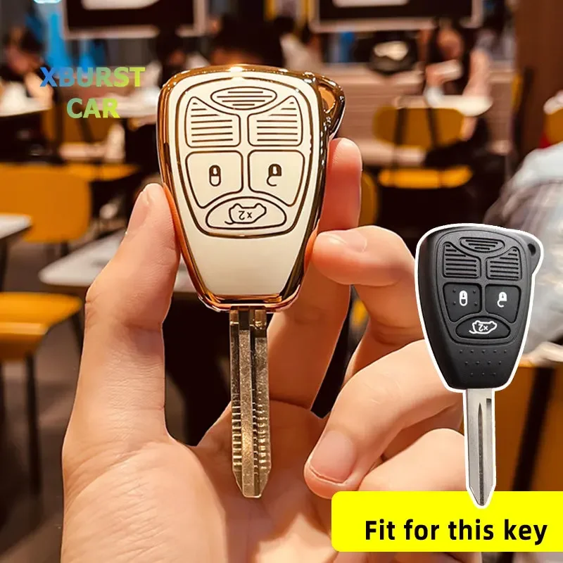 Shell Fob Bag For Jeep Wrangler Compass Patriot Liberty Chrysler 300 PT Dodge JCUV Caliber Car Remote Key Case Cover Keychain
