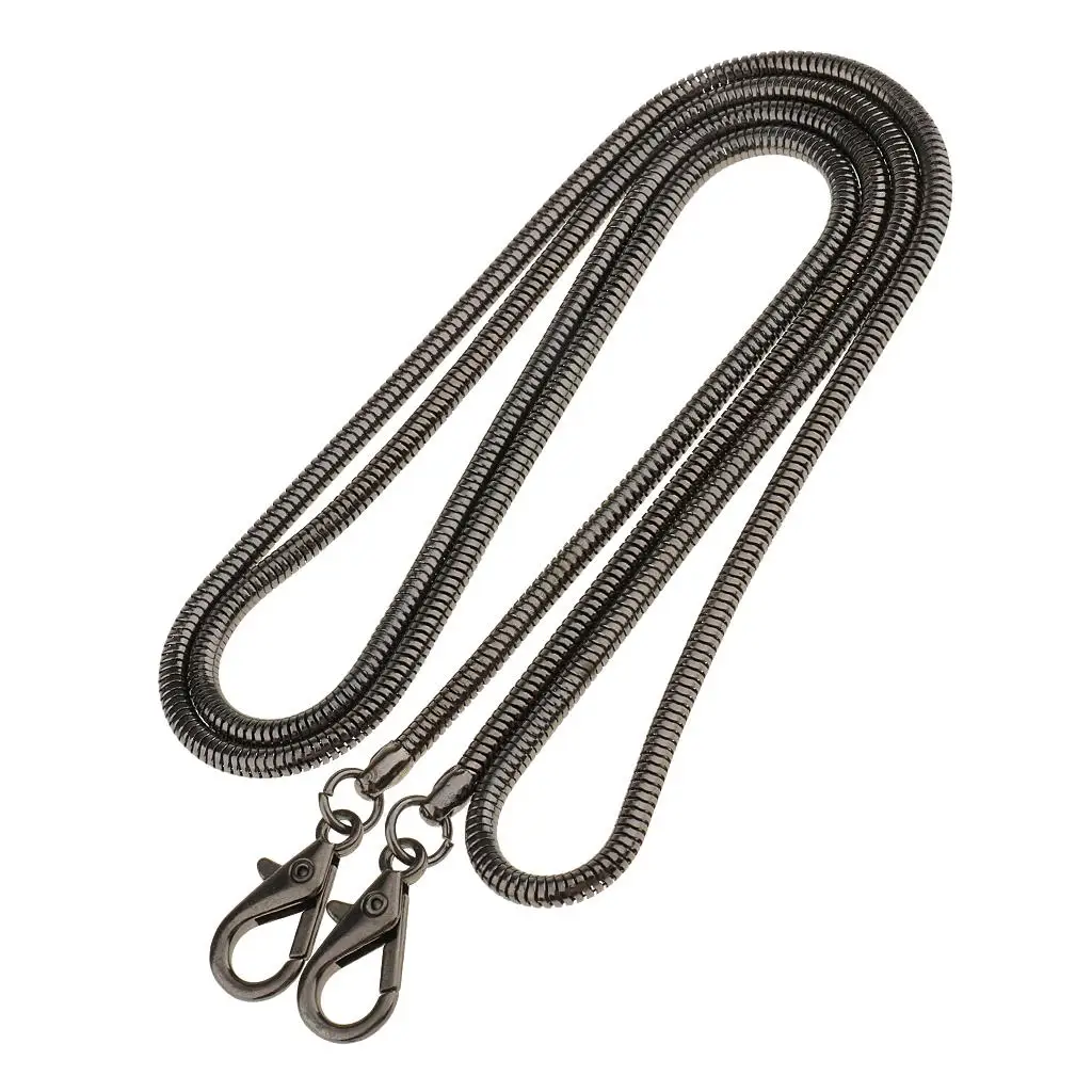 

DIY Metal Chain Strap Body Bag Chains Bag Accessories Purse Strap Replacement Black