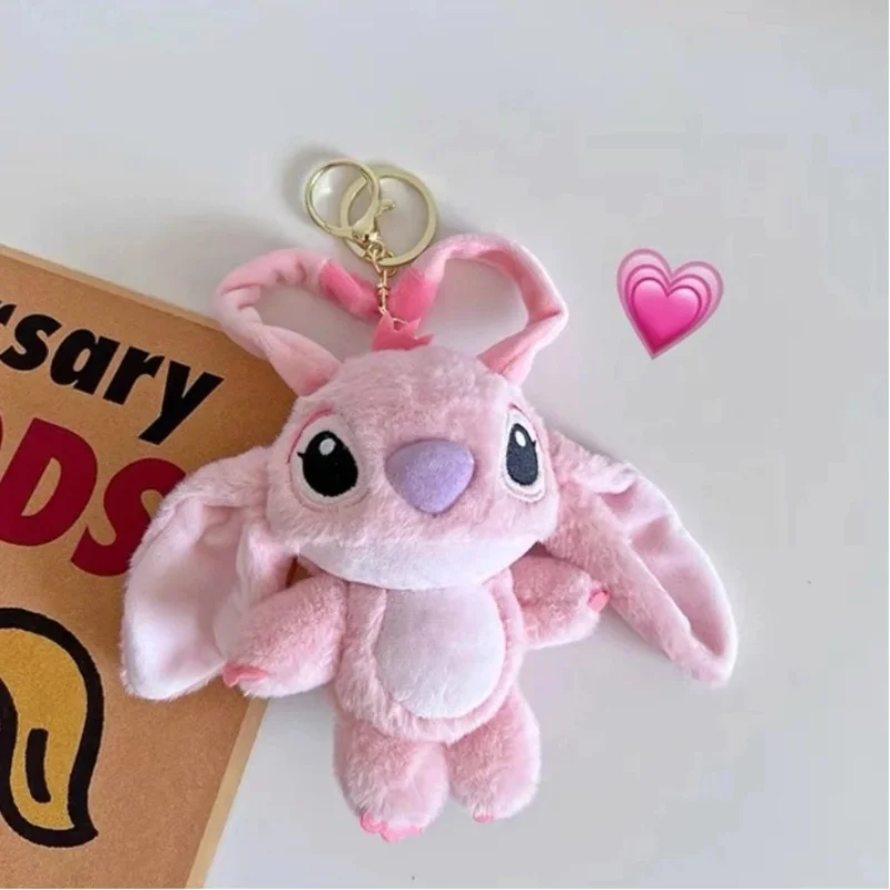 Uroczy pluszowy breloczek do kluczy w kształcie kosmity z kreskówki, zawieszka do plecaka, dekoracyjna lalka, pluszowa maskotka z anime, prezent urodzinowy dla dziewczynek.