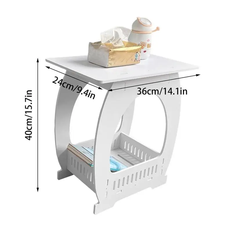 Mini mesa de centro minimalista moderna, sala de estar Rural, pequeña mesa lateral cuadrada de ocio, mesita de noche de estilo europeo, mesita de