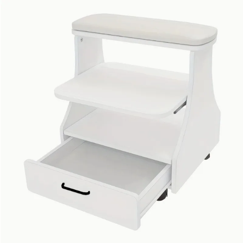 portable-beauty-salon-foot-bath-trolley-pedicure-manicure-foot-rest-with-massage-function-foot-spa-table-white