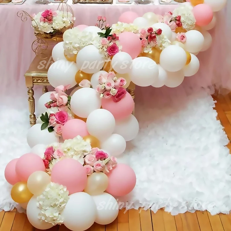 Tender Pink Balloon Garland Arch Kit Wedding Birthday Party Decoration Adult Kids Baby Shower Decor Ballon Wedding Supplies