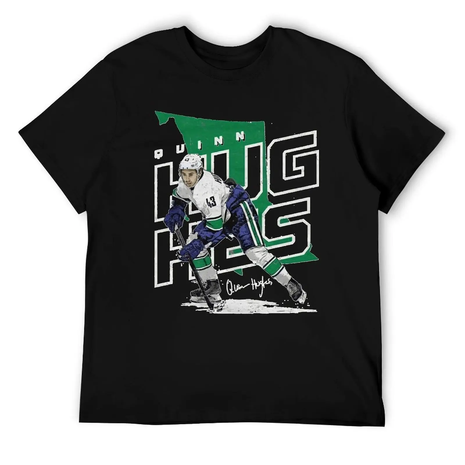 

Quinn Hughes T-Shirt T-Shirt printed t shirts for man funny t shirts cotton man t shirt cotton T-Shirt