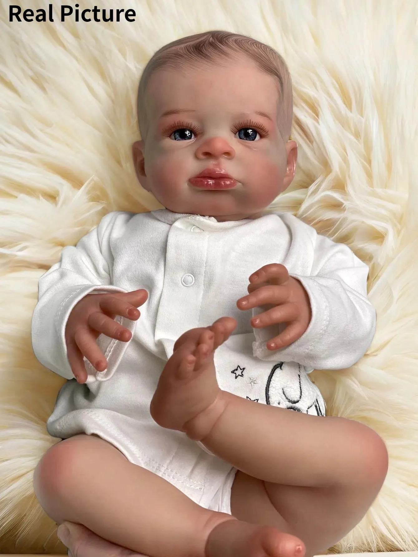 

18 Inch Lanny Bebe Newborn Doll Handmade Lifelike Artists Painted Reborn Baby Doll For Children Birthday Gifts