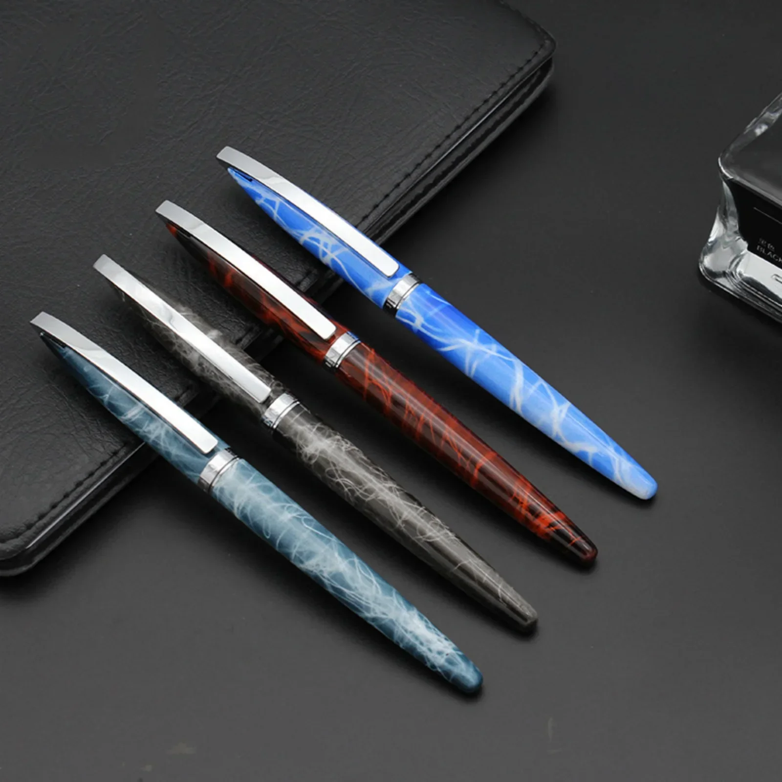 Jinhao-pluma estilográfica de 156/0,5mm, pluma de tinta de escritura suave para oficina, firma, suministros escolares, regalo, 0,7