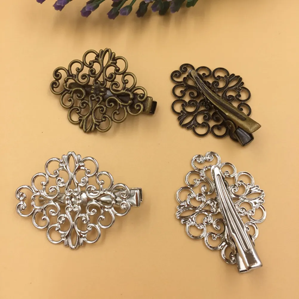 25Pcs Duckbill Hair Clips Vintage Leaf Flower Butterfly Hairpins for Women Stylish Barrettes Daily Party Wedding Hair