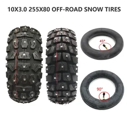 TUOVT 255X80 Tyre Winter Snow Tires 10x3.0 for Electric Scooter Zero 10x Dualtron KuGoo M4 10 Inch 80/65-6 Off Road Tire