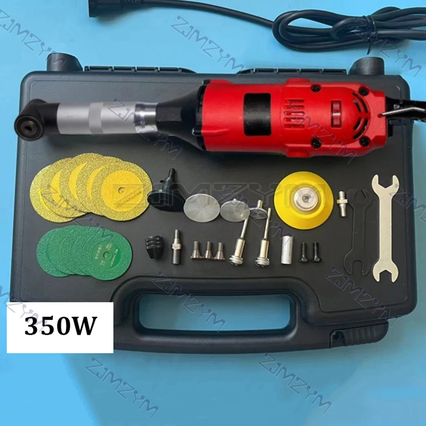 350W 90 Degree Bend Right Angle Jewelry Wood Electric Engraving Motor Grinder Mold Polishing Hanging Ceramic Tile Cleaning Tools