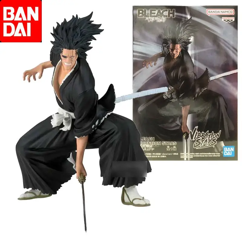 

Bandai Original BLEACH Zaraki Kenpachi Anime Action Figure Toys For Boys Girls Kids Children Birthday Gifts Collectible Model