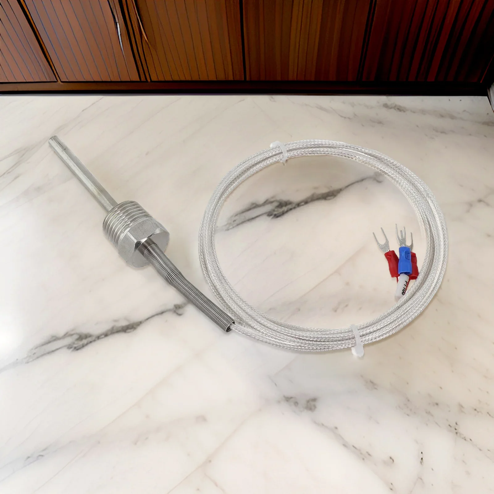 Tubo de protección de paquete de acero inoxidable, Sensor de sonda L Mm, rosca fija resistente, acero inoxidable
