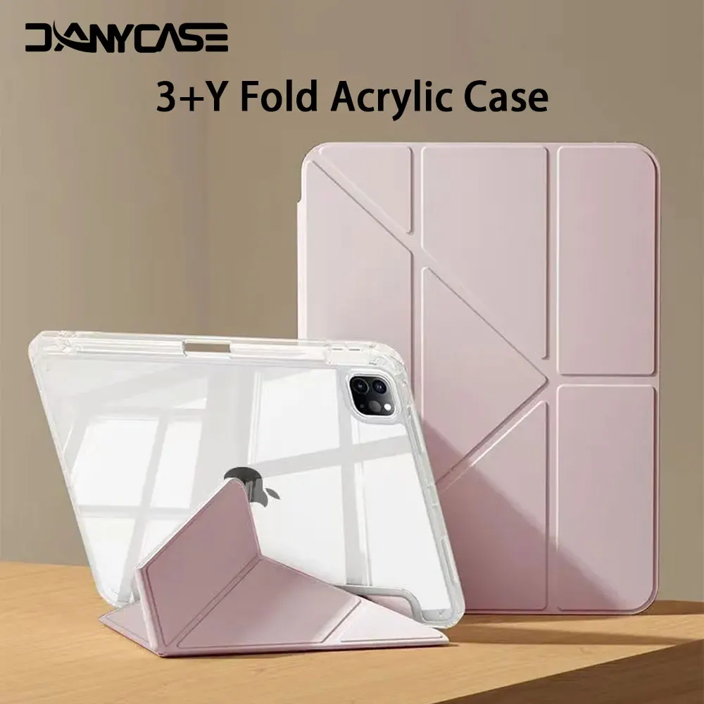 2024 투명 케이스, iPad Pro 11 iPad 10.2 7 8 9 10 세대 커버, iPad Air 6 5 4 3 10.2 10.9 13 12.9 M2 M4 mini 6 7 8.3
