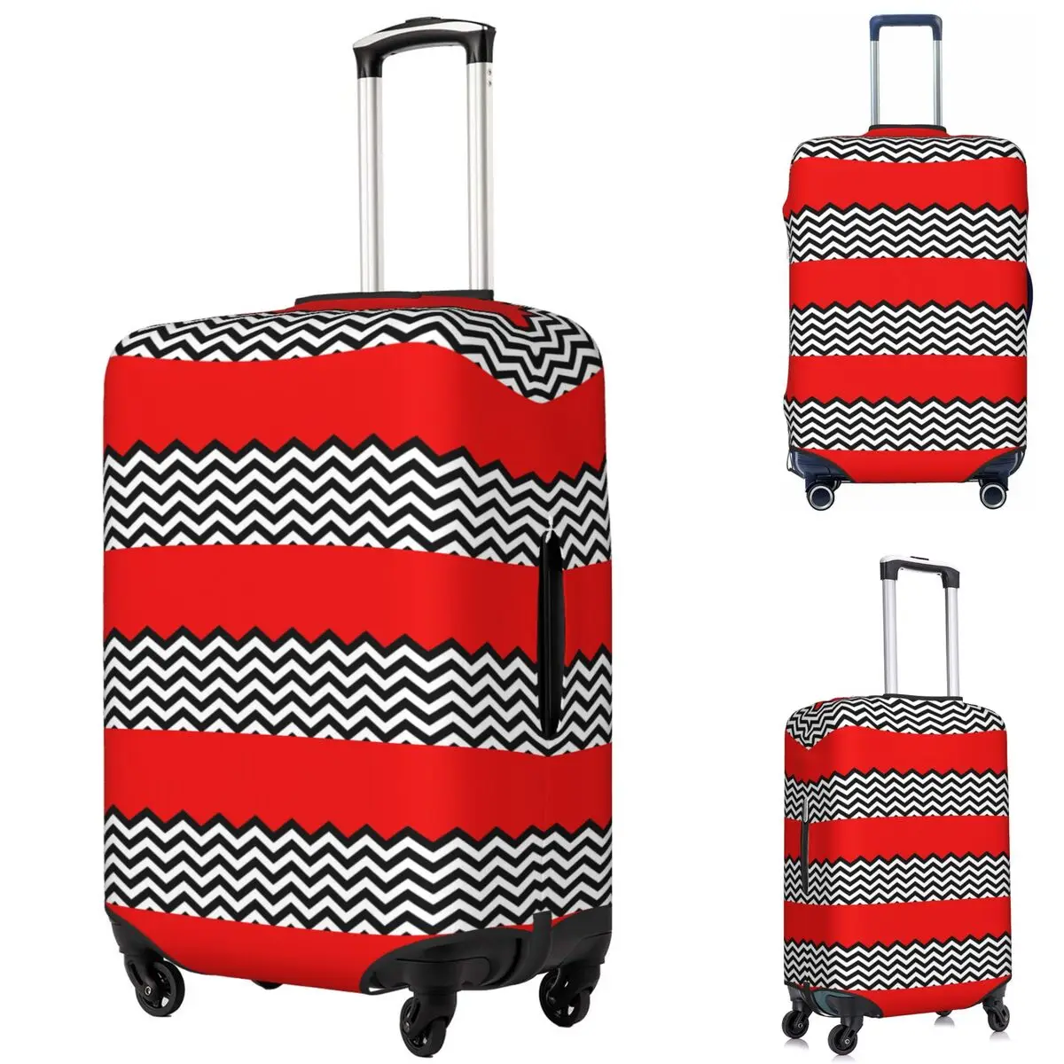Twin Peaks - Black Lodge Pattern Suitcase Cover Protection Elastic Trip Luggage Protector Covers for 18-32 Inch