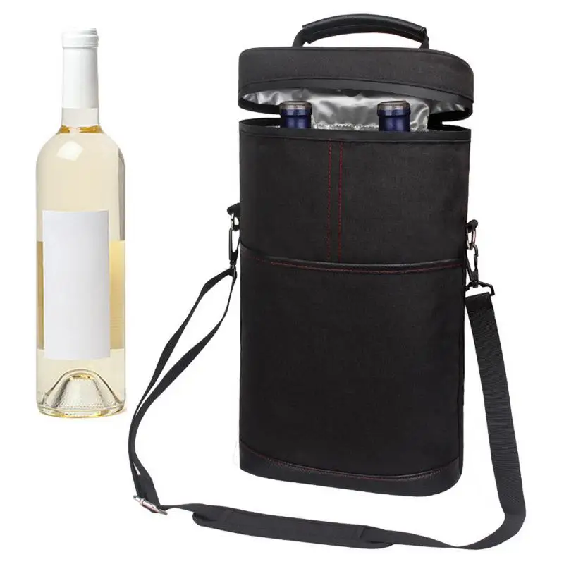 Water Bottle Carrier Carrier Cooler Bottle Tote Portable Insulated Wine Carrier Tote Bag Wine Travel Carrier For Party Travel