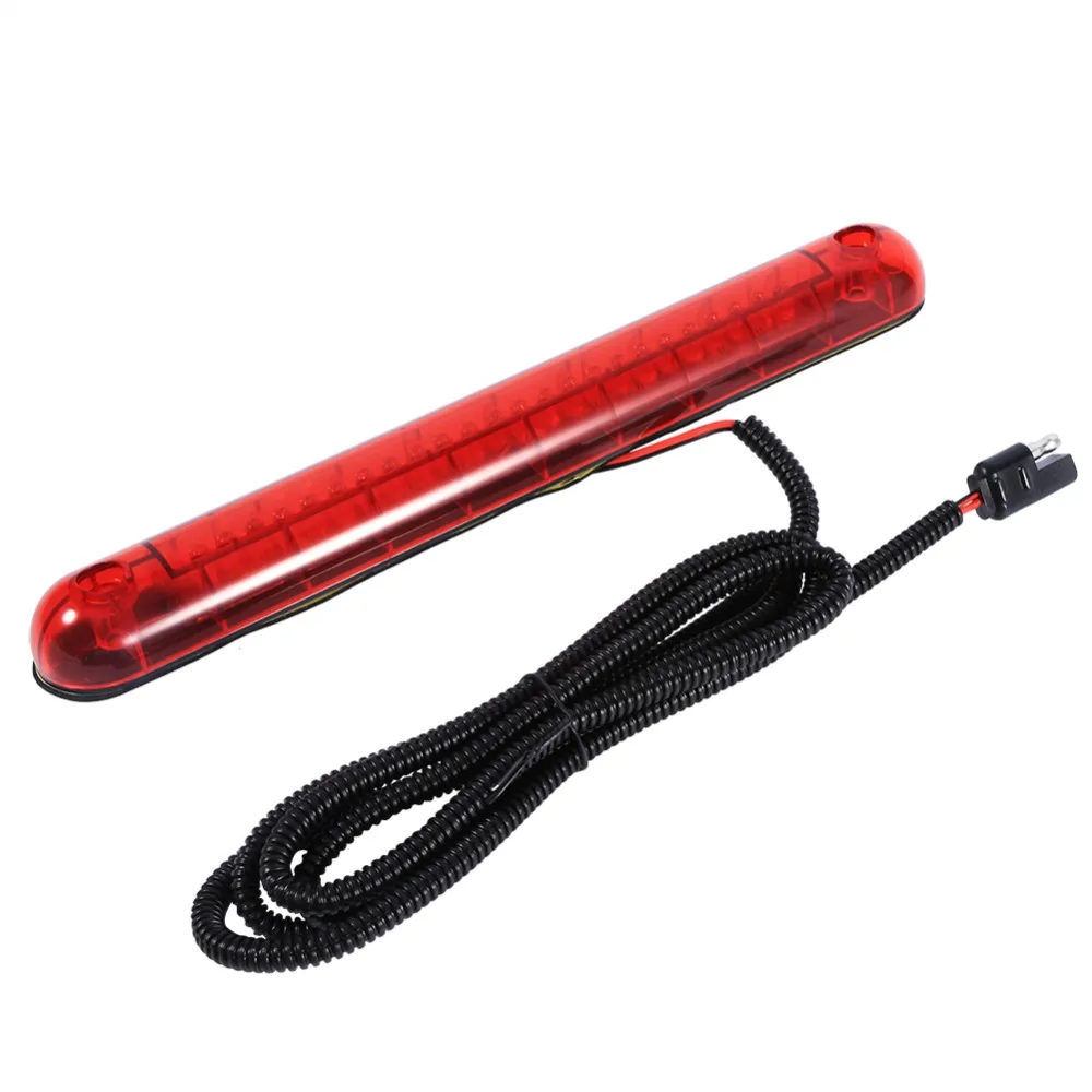 24 led 12v carro luz de freio adicional de montagem alta terceira 3rd freio parar lâmpada luz da cauda vermelho