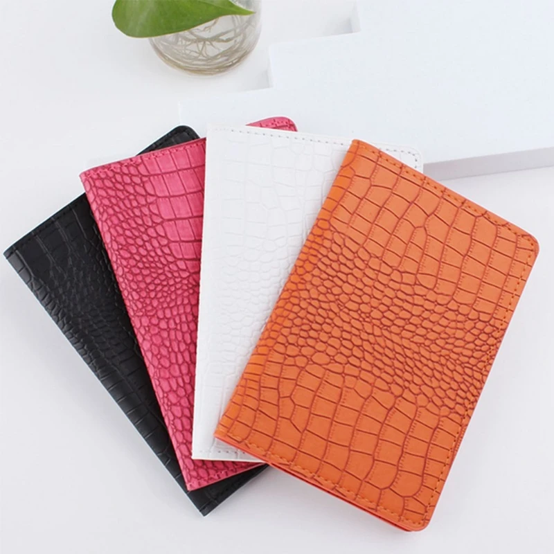 Multifunctional Travel Passport Holder for Crocodile Pattern Credit Card Cover PU Leather for Case Protector