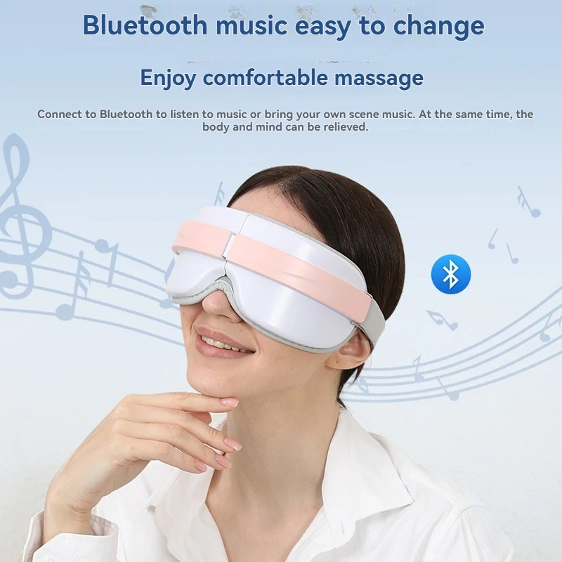 

Intelligence New Eye Massager, Bluetooth Music Hot Compress Eye Mask, Vibration Heating Telieve eye Fatigue, Caring for Eye Heal