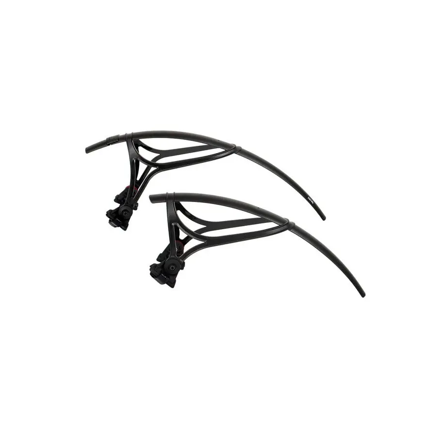 

Shield R35 Road Bike Mudguard Set Fits 700C 28 Wheels, Max 32mm Tire Width Adjustable MDStrap Mount, Lightweight Technopolymer F