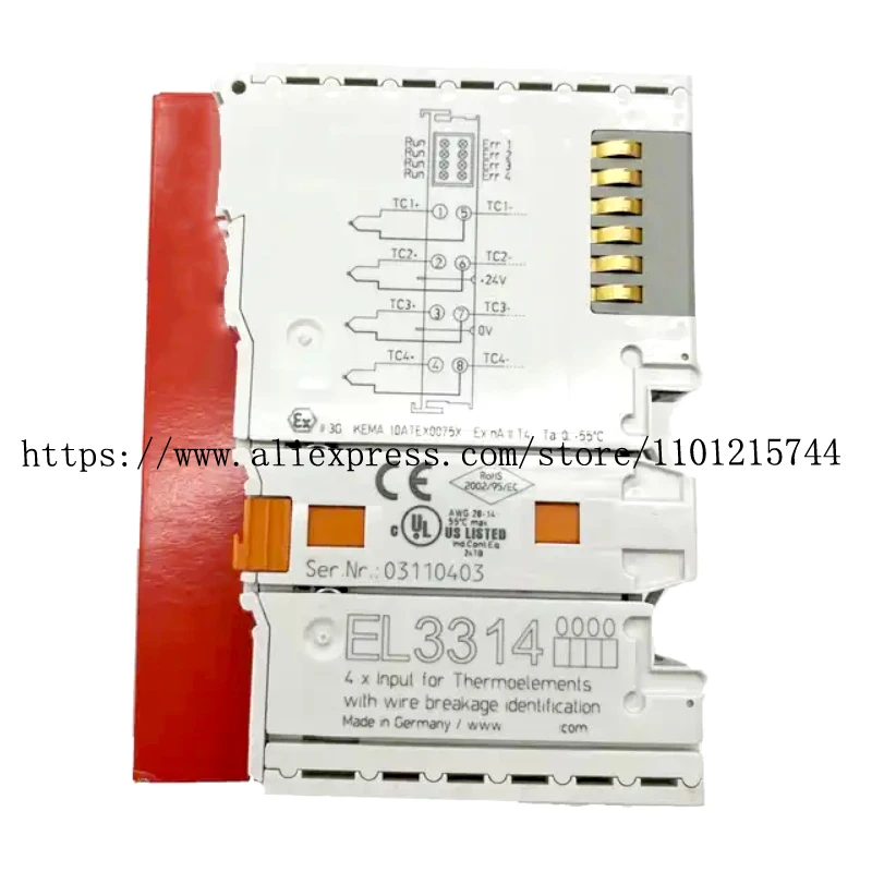 New Original PLC Controller EL3314 EL3202 EL3152 EL3112 EL3122 Moudle  One Year Warranty