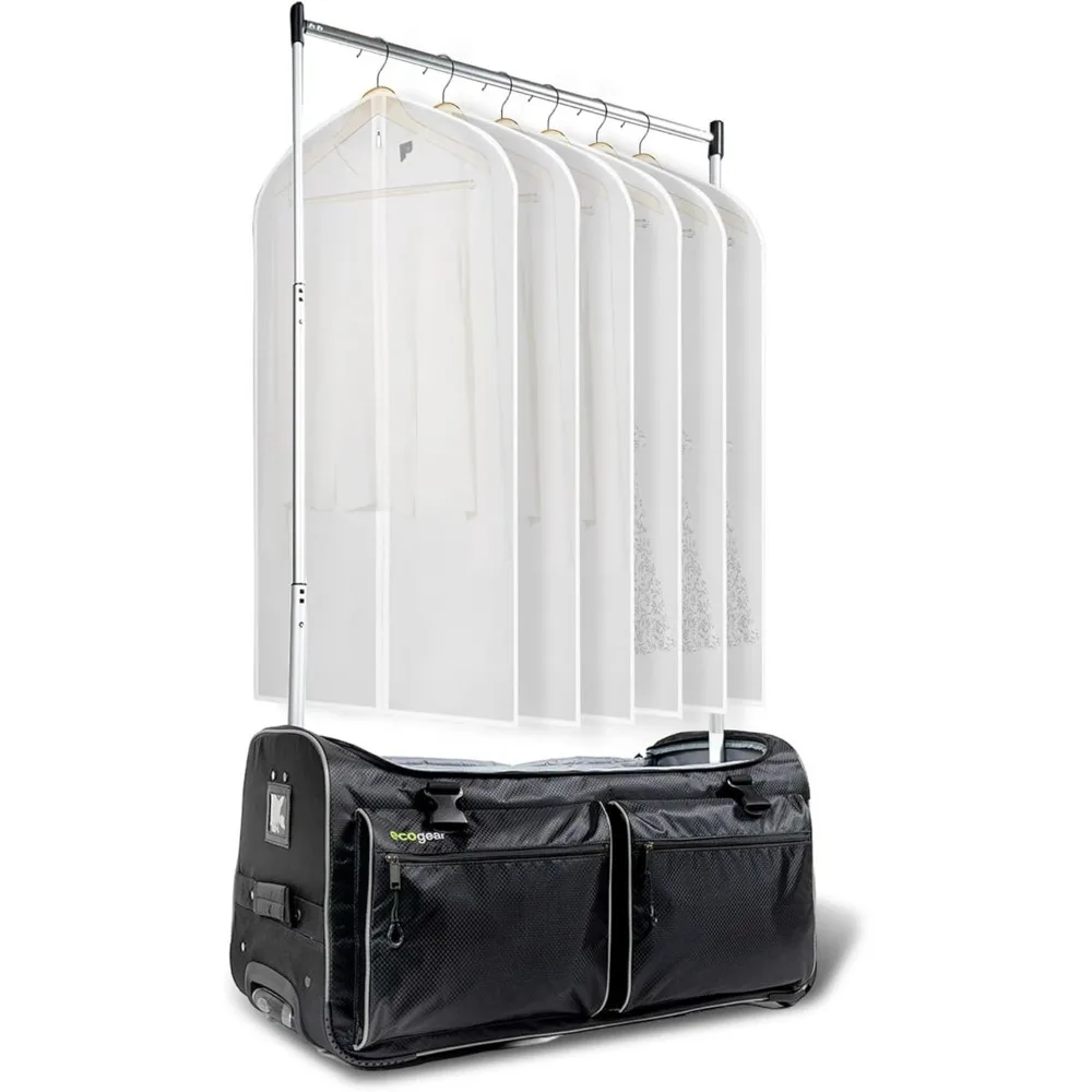 

Dance Bag with Garment Rack, 28 Inch Rolling Duffel Ideal for Dance Competition & Travel, Wheeled Upright Luggage with Easy-asse