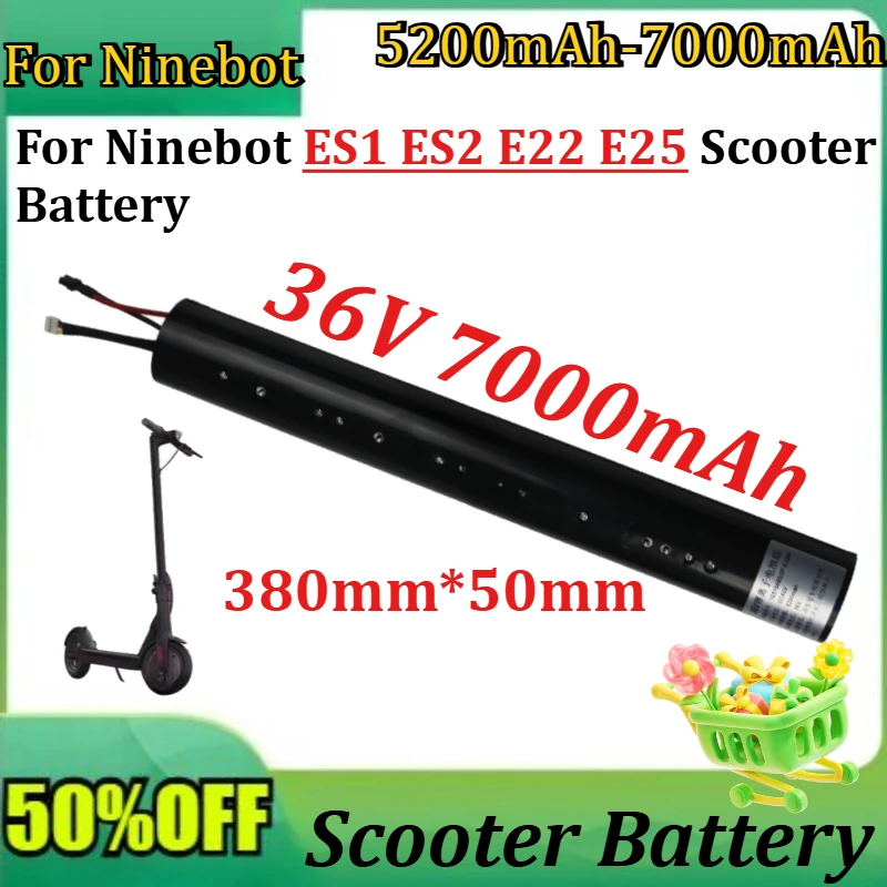 

New 10S2P 36V 7000mAh High Quality Battery for Ninebot ES1 ES2 E22 E25 Scooter Battery 36V Built-in Battery