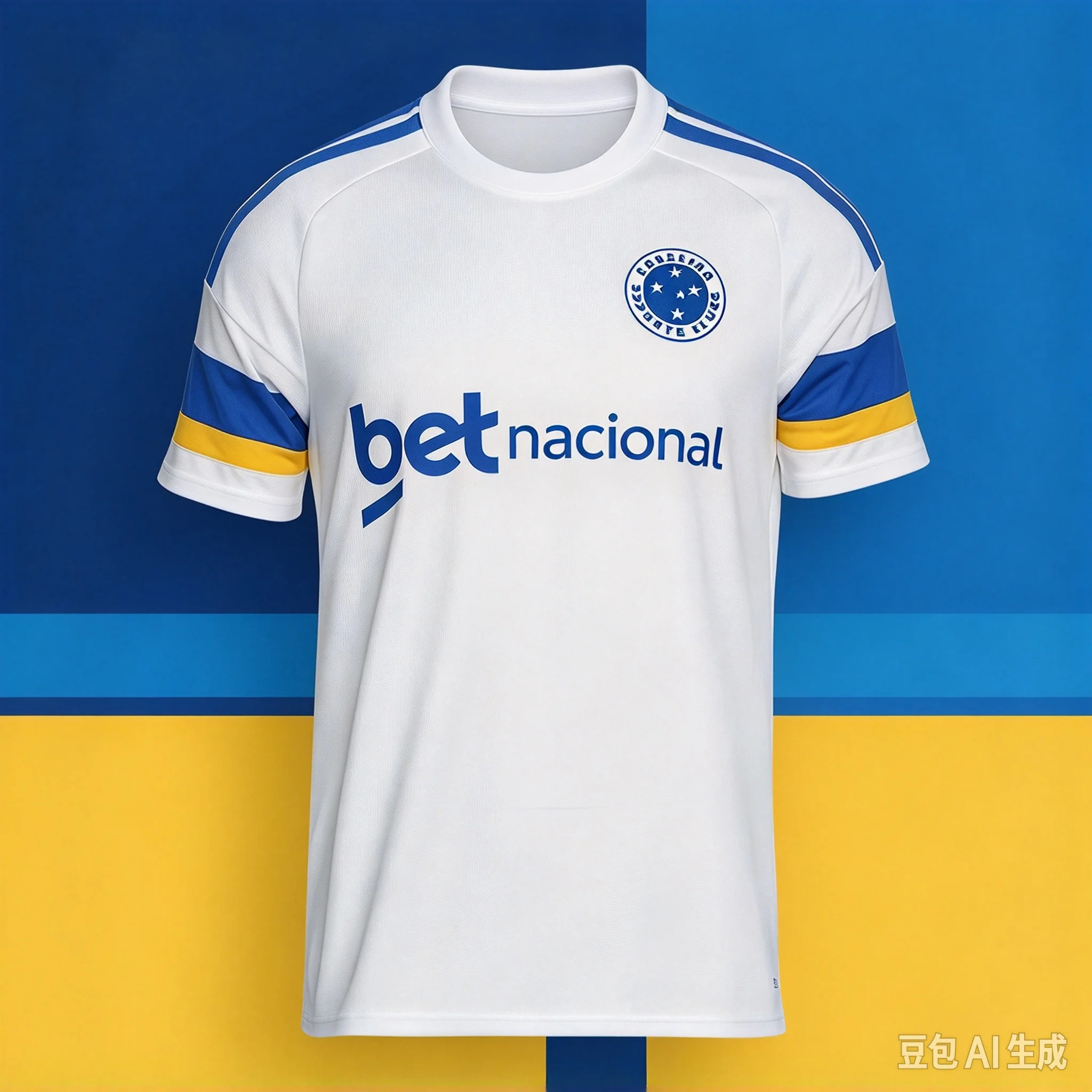 26-27 New Cruzeiro 3D Printed Football Jersey Men Breathable Quick Drying Short Sleeved T-shirt Family Matching Clothing