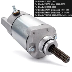 Starter Motor For Honda SLR650 97-98 FX650 Vigor FX 650 1999-2000 XR650L XR 650L 1993-2009/2012-2020 NX500 NX650 Dominator 88-99