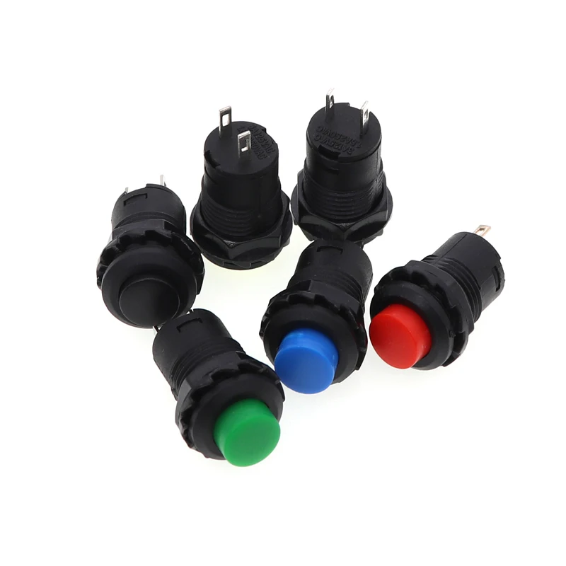 5pcs DS-427 DS-428 DS-429 Self-locking Non-locking Button Switch 3A/125VAC 1.5A/250VAC 1A/250VAC Momentary Pushbutton Switch