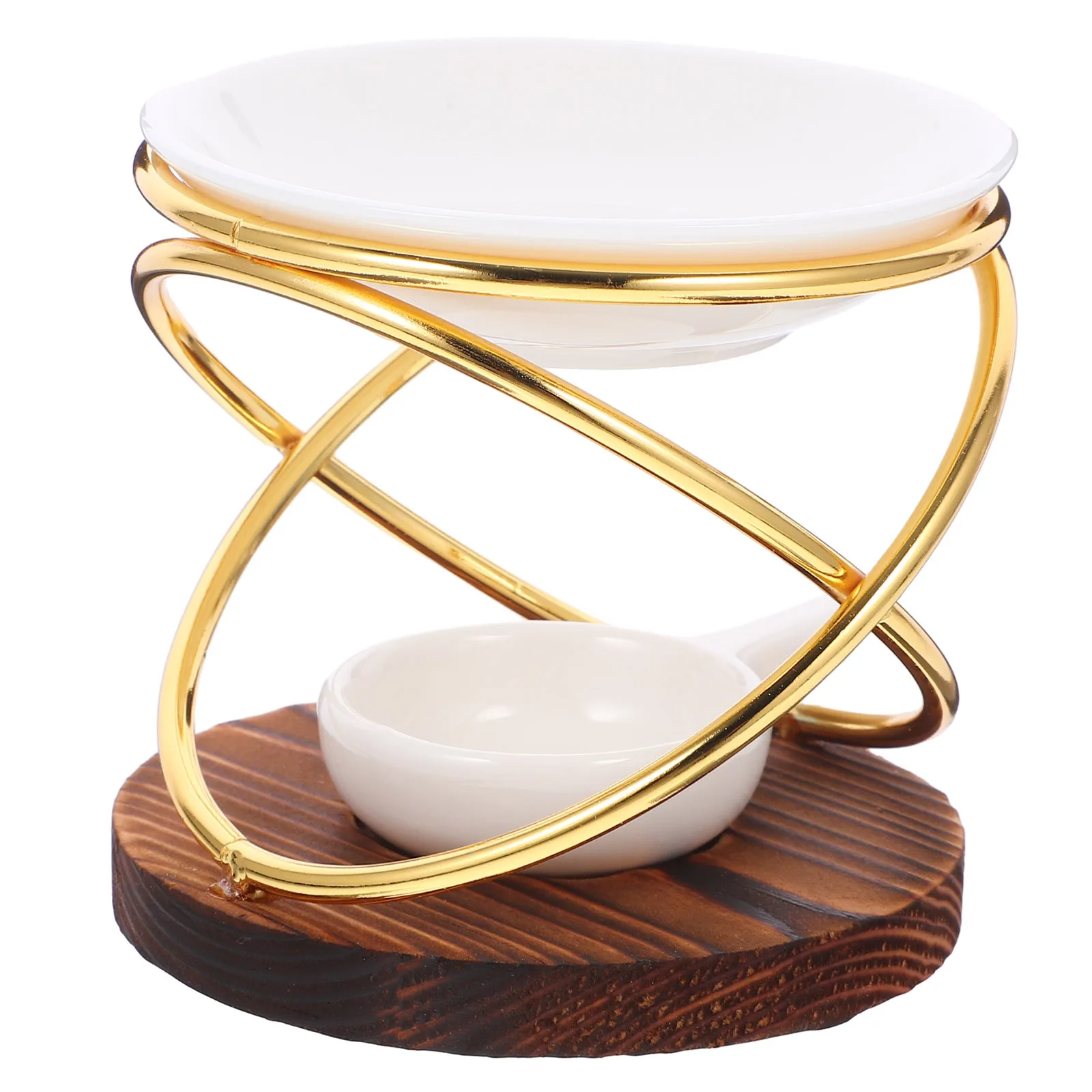 

Ceramic Incense Burner Essential Oil Diffuser Wax Warmer Home Decor Heat-Resistant Wood Ceramic Iron Material Easy to
