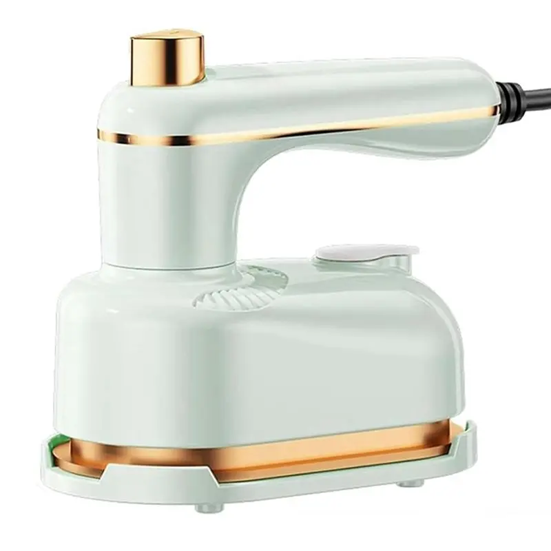 

Паровой утюг A84G, конструкция 2-в-1, режимы функционирования: непрерывная подача пара и сухое глажение, портативное устройство для одежды — адаптер питания ЕС.