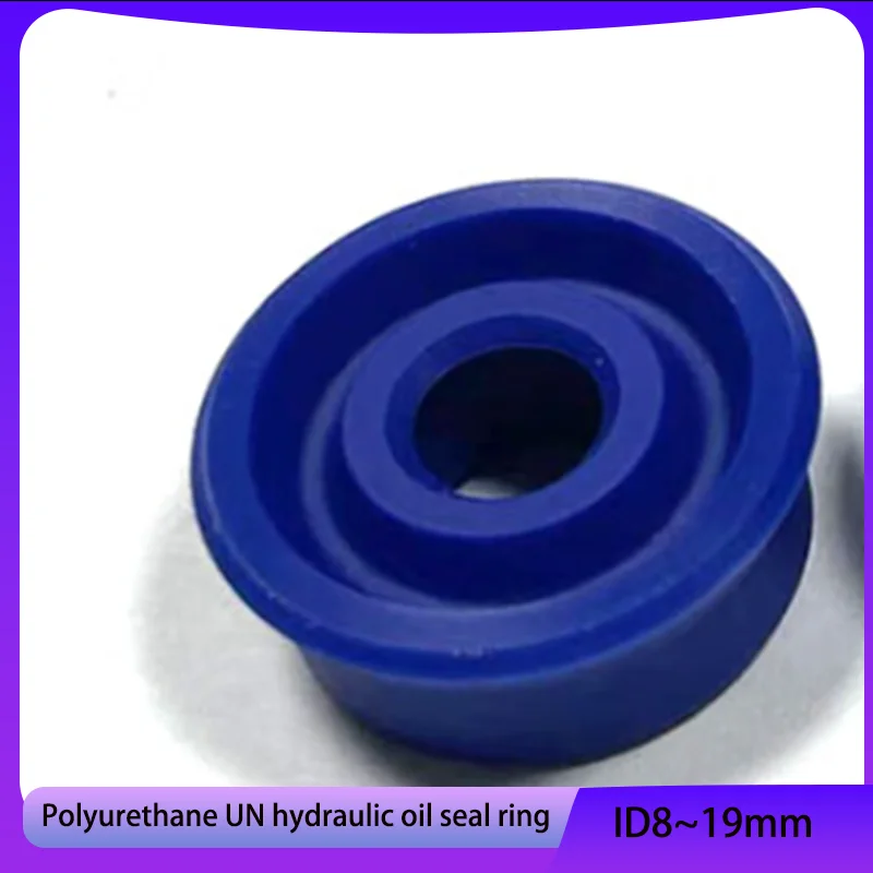 5Pcs High quality polyurethane UN type sealing ring ID8~19mm hydraulic oil seal, UN type piston rod oil seal
