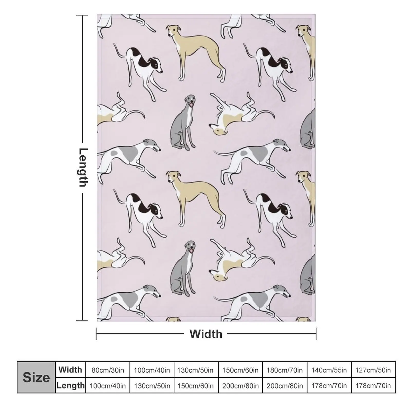 Sighthound Pink Throw Blanket Extra Large Throw Quilt Designers funny gift Blankets