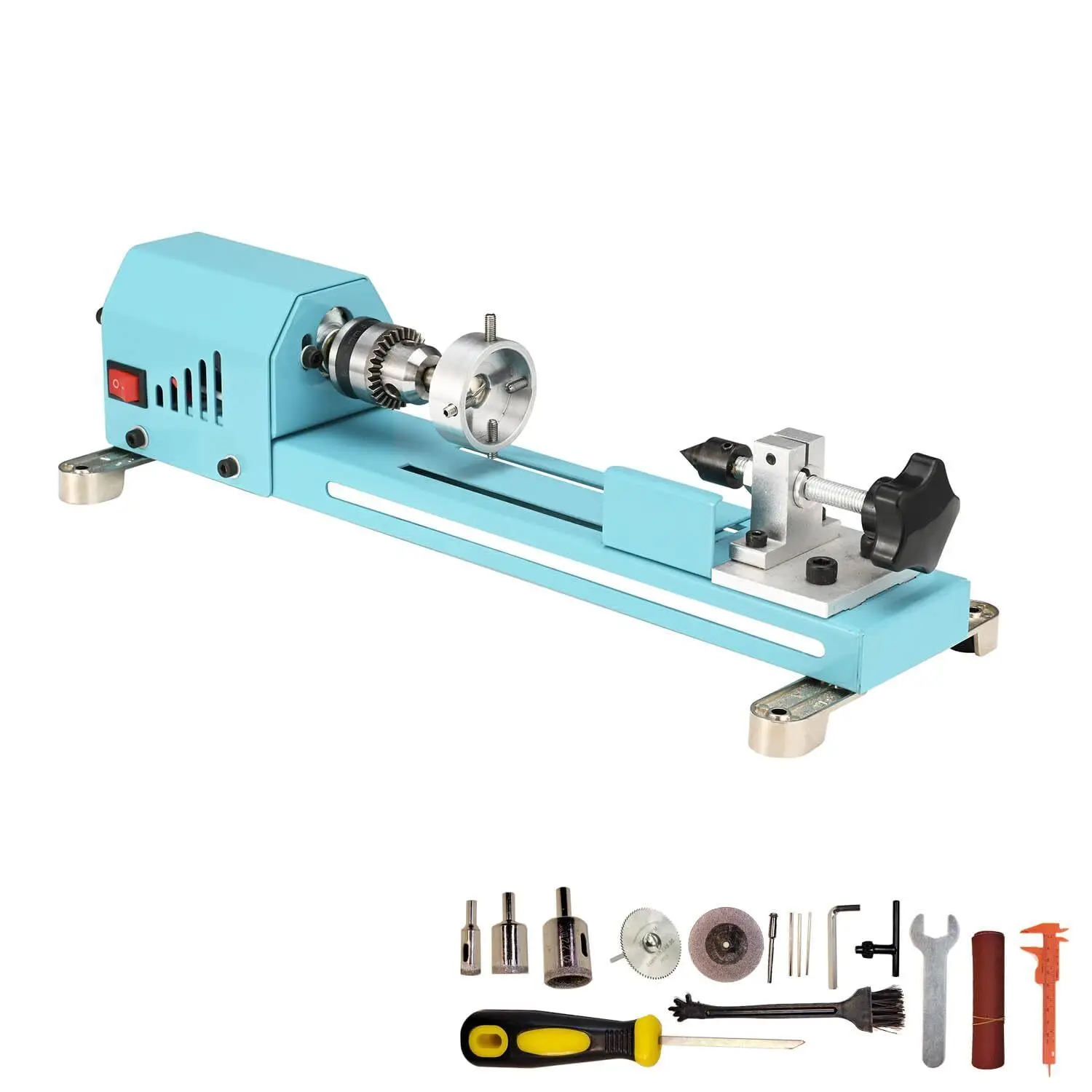 

Mini Wood Lathe Machine, Speed Grinding, Polishing, DIY Woodworking Tool, 150W