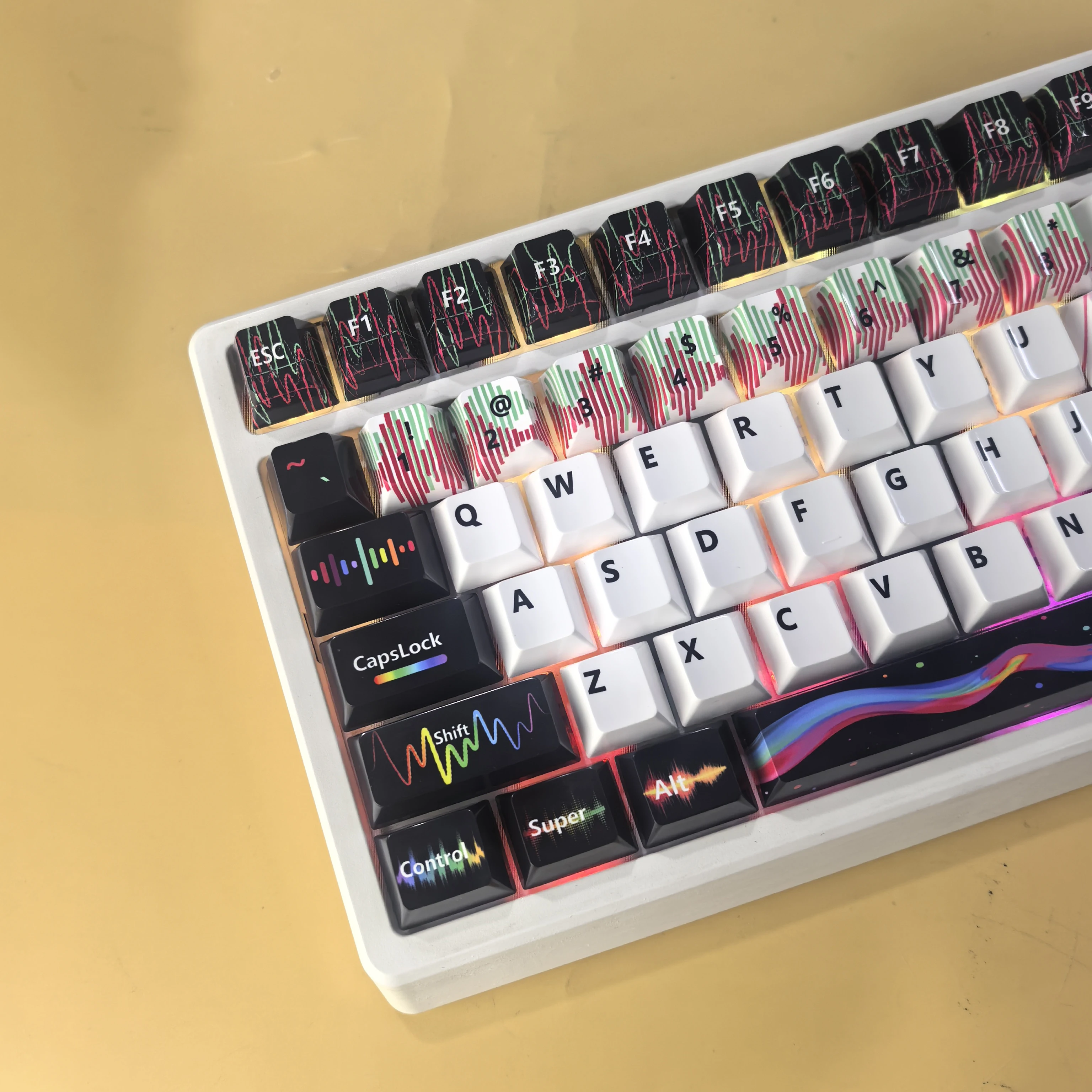 

Color transparent keycaps Original height Mirror wooting