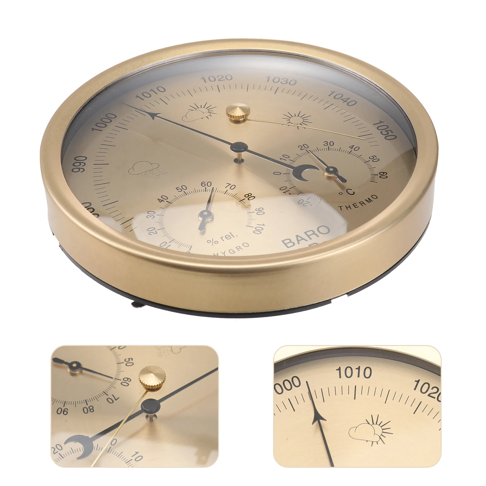 

3 in Outdoor Thermometer Barometric Pressure High Precision Barometer Hygormeter Hygrometer