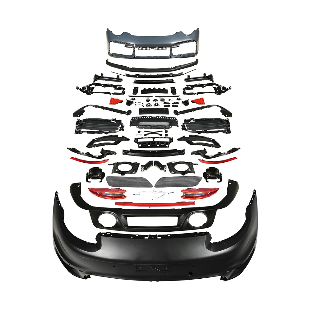 KM  for 2012-2019  991  Upgrade Bodykit 992 style Turbos SD Style Front Bumper Facelift Rear Spoiler Exhaust Tips plastic