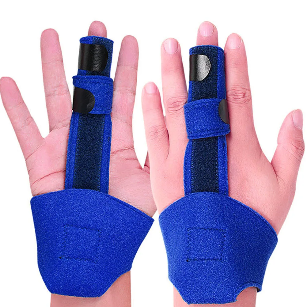 

Finger Corrector Splint Wrap Brace Thumb Arthritis Stabilizer Support Adjustable Design Comfortable Fabric Aluminum Long Wear
