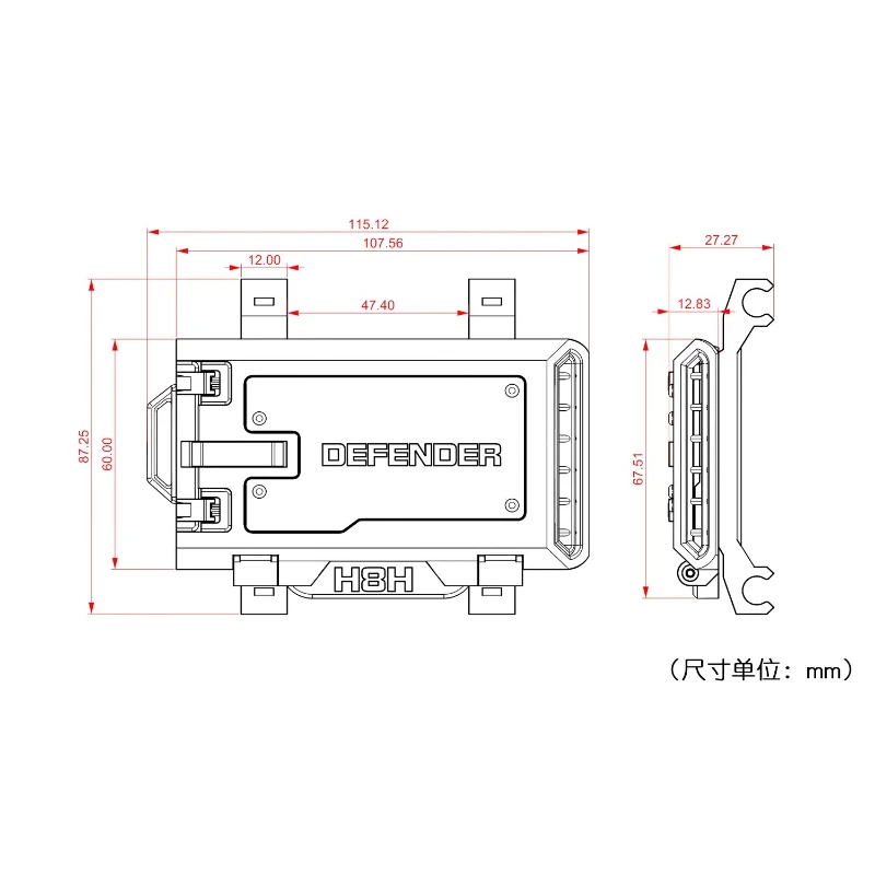 محاكاة نافذة جانبية طاولة قابلة للطي 1/8 RC الزاحف سيارة H8H المدافع الملحقات #5