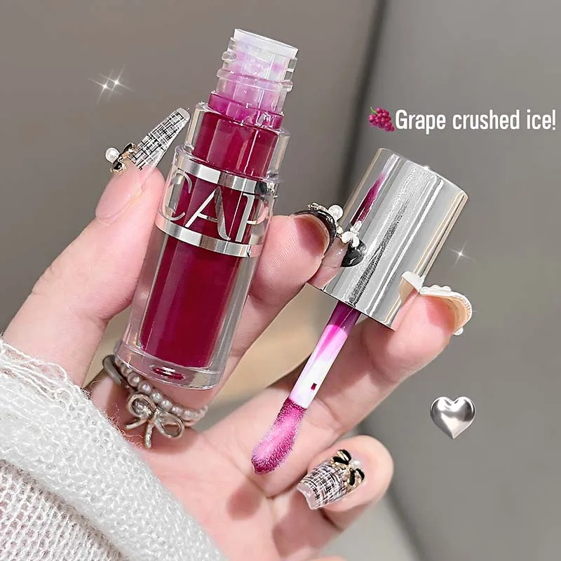 ملمع شفاه كابوفيني شفاف ومرطب، مكياج أحمر شفاه مرطب للشفاه الجافة