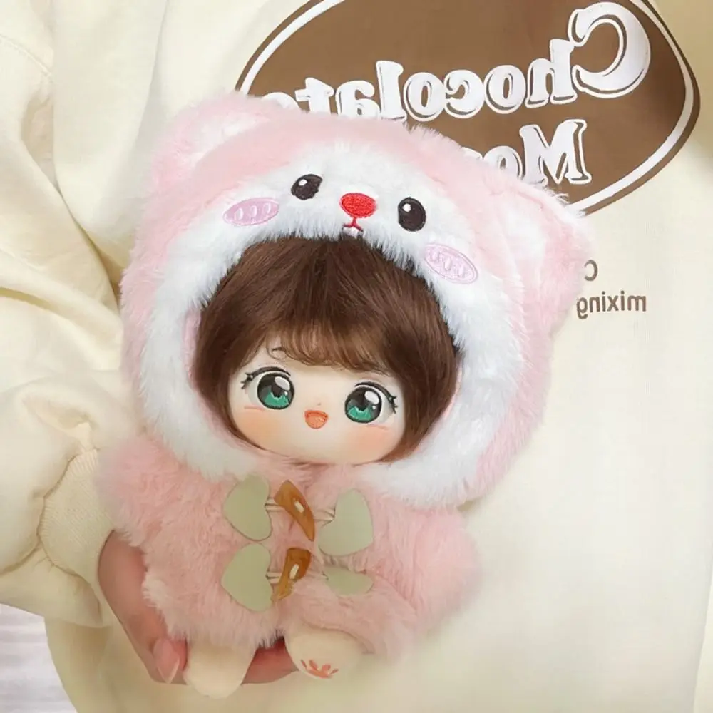 Cartoon Cat 20 cm Vestiti per bambole in cotone Cappotto Abbigliamento Vestiti per bambole Bella vestire senza attributi Vestiti per bambole