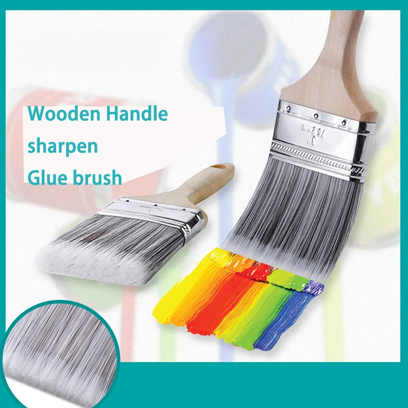 Plastic Sanding Glue Wire Brush Wooden Handle Tool Decoration Paint Coating Latex Cleaning Barbecue  Baking Painting