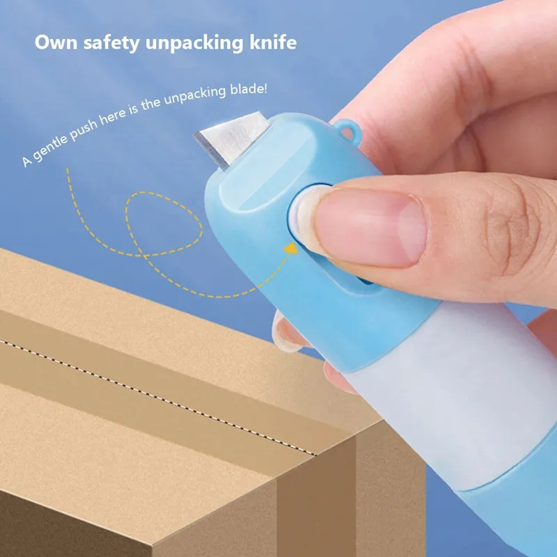 1-3pcs Thermal Paper Correction Fluid with Unboxing Knife Portable Durable Thermal Paper Data Identity Protection Fluid Eraser