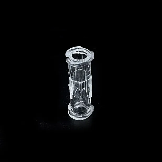 Luer Thread Connector Pp Material Transparent Syringe Double-Way Connector Easy Durable Sterile Use Syringe Connector