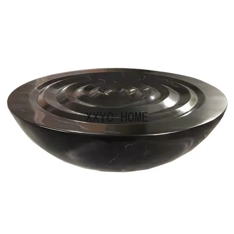 

Light Luxury Creative Decorations Living Room Entrance Large Floor Lucky Water Drop Marble Ornaments